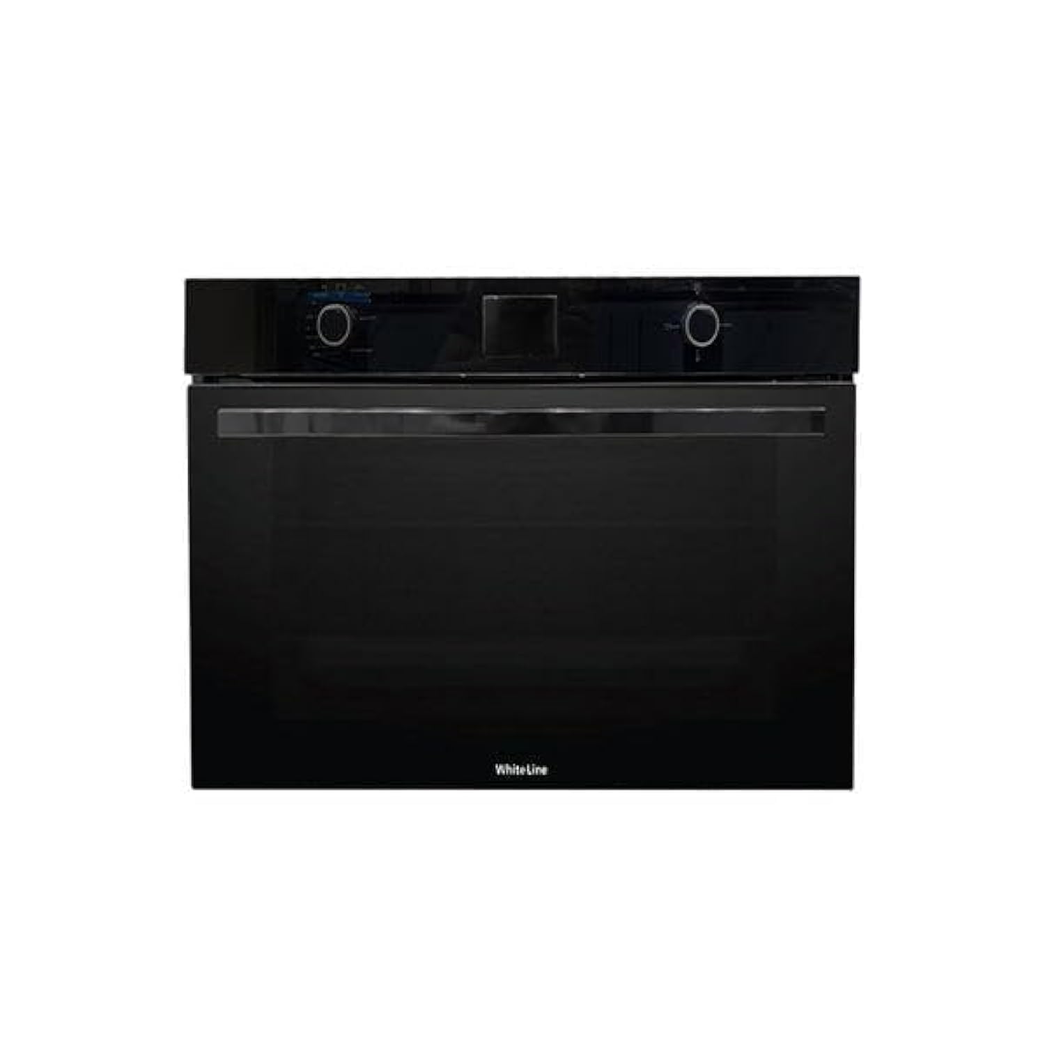 فرن غاز بيلت ان WL-BIO-60GL 60×60 سم من وايت لاين، شواية غاز، 60 لتر، 62 وات، مروحة تبريد، مروحة فرن، متعددة البرامج، زجاج، مكونات إيطالية، صناعة تركية، أسود