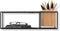 Umbra Cubist Floating Shelf with Built-In Succulent Planter – Modern Wall Décor and Geometric Display Shelf for Books, Candles, Mementos, Photos, Indoor Plants and More! | Small, Black