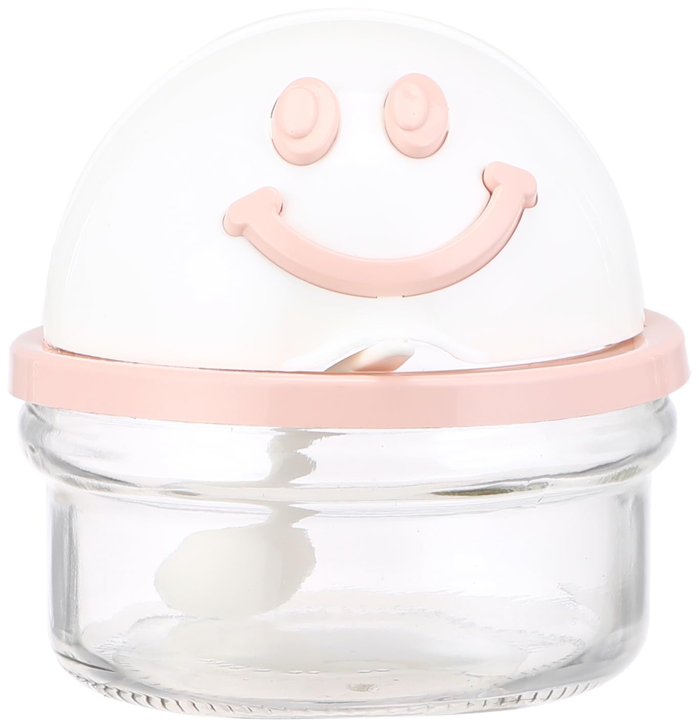 علبة سكر بوجه مبتسم مع ملعقة من باجر – باللون الوردي عملية ومتينة للاستخدام اليومي
