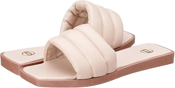 Club Aldo Square-Toe Quilted Strap Slide Slippers For Women