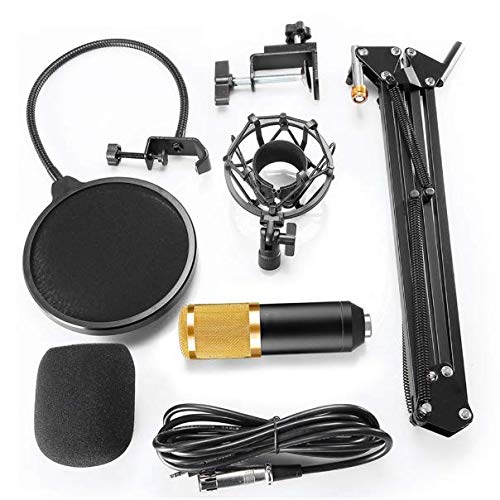 احصل على صوت بجودة الاستوديو مع طقم ميكروفون الاحترافي لتسجيل وبث الصوت. صُمم هذا الميكروفون للاستخدام في البودكاست وتسجيل الموسيقى والبث المباشر، 