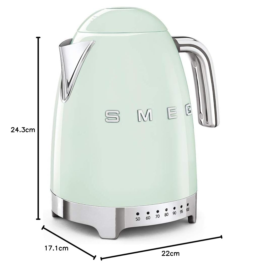 غلاية سميج بتصميم كلاسيكي من الخمسينيات - 7 إعدادات لدرجة الحرارة، سعة 1.7 لتر
