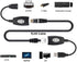 Z1054 كابل وصلة محول USB الى ار جيه 45 من زونيك، مجموعة شبكة موسع لكاميرات والطابعات ولوحة الالعاب والكيبورد والماوس والمزيد
