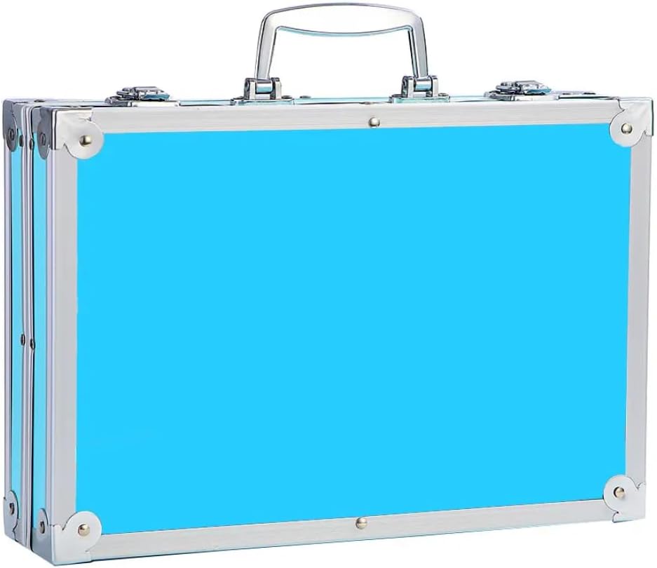 مجموعة أدوات رسم للأطفال – 145 قطعة بطبقتين مع حقيبة ألومنيوم