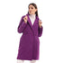 Women Solid Lightweight Buttoned Coat - Safqqa