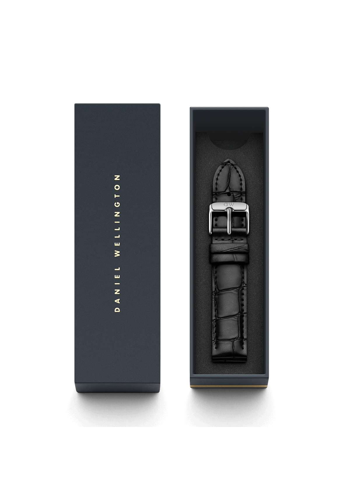 Daniel Wellington Classic Reading Leather Unisex Watch Band - Black