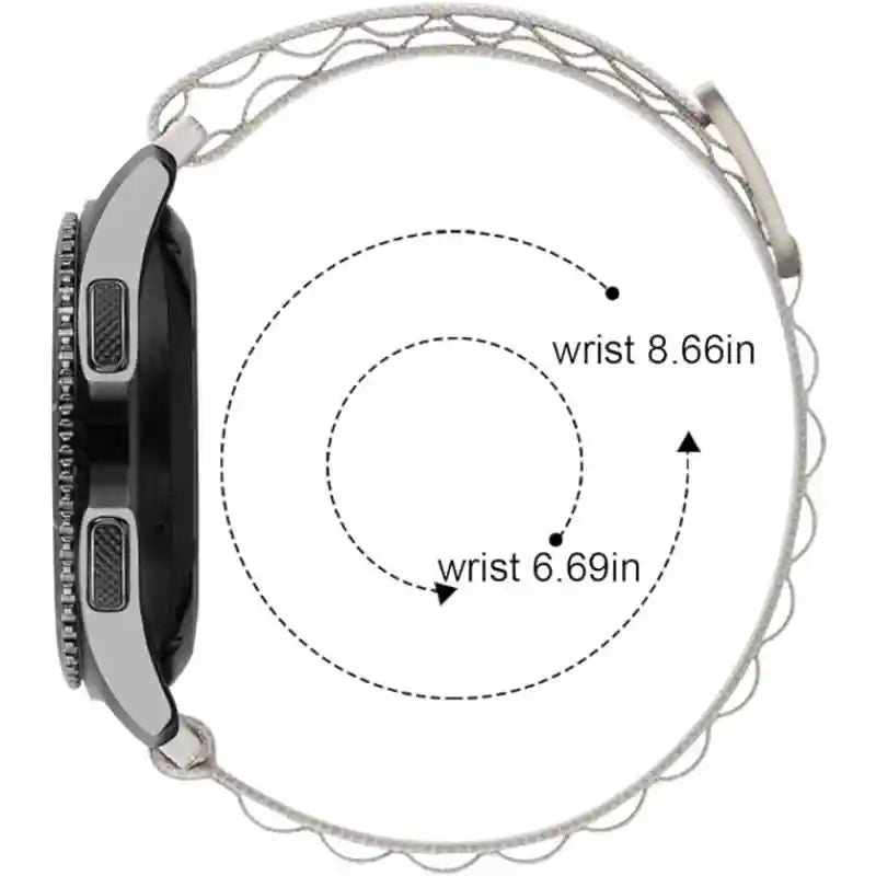 Generic MroTech 22mm Bands Galaxy Watch 46mm Bands,Gear S3 Watch Bands,Textile Nylon Stretch Bracelet Rugged Straps Replacement for Samsung Gear S3 Frontier/S3 Classic,Galaxy Watch 3 45mm Watch Bands