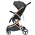 TEKNUM Feather Lite Traveller A1 Lightweight Stroller Air TravelFive Point Safety Harness Removable Cannopy 360 Degree Swivel Wheels  One Touch Brake Newborn Baby 0 -4Years -Black