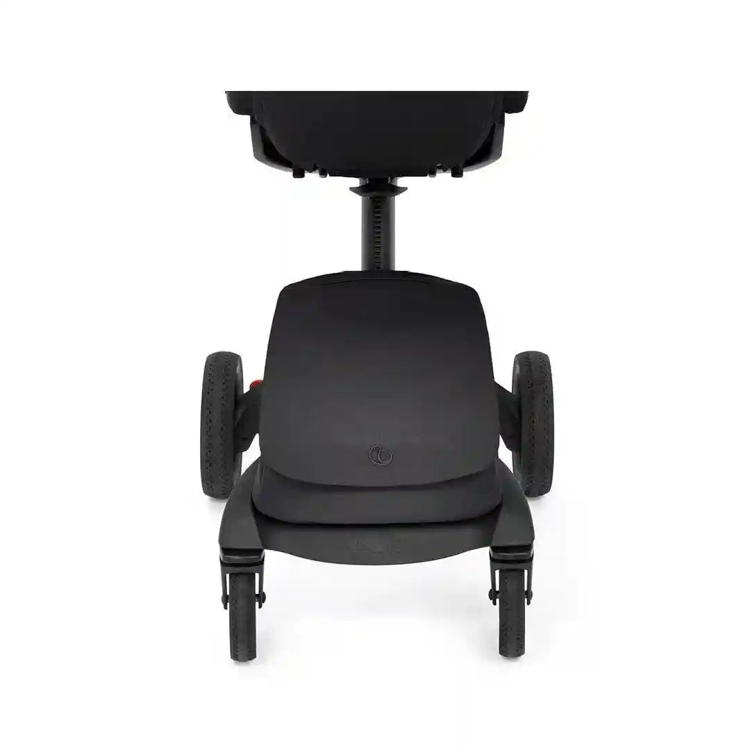 Stokke Luxury Baby Stroller - Adjustable for Both Baby & Parents’ Comfort - Padding, Harness & Reflective Zipper for Added Safety - Folds in One Step - Black