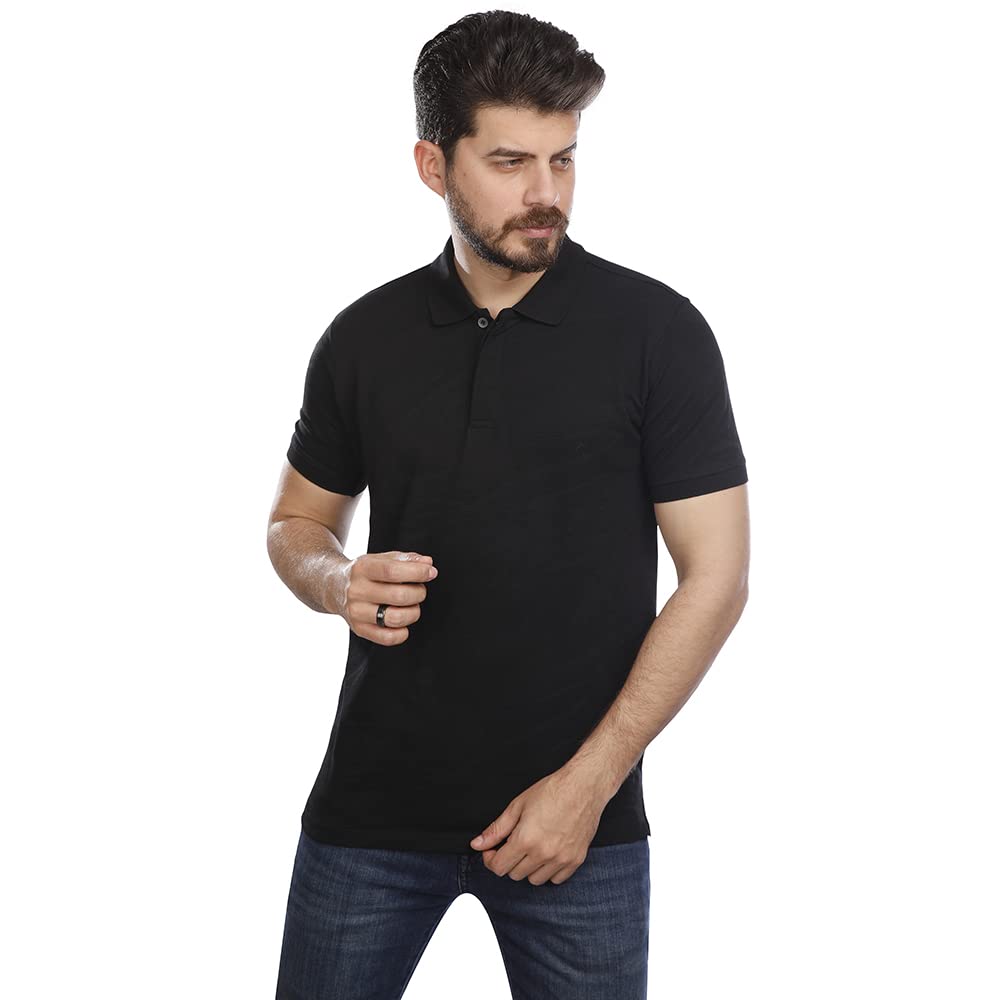 COUP Polo Basic T-Shirt For Men,Short sleeves for relaxed and versatile wear.