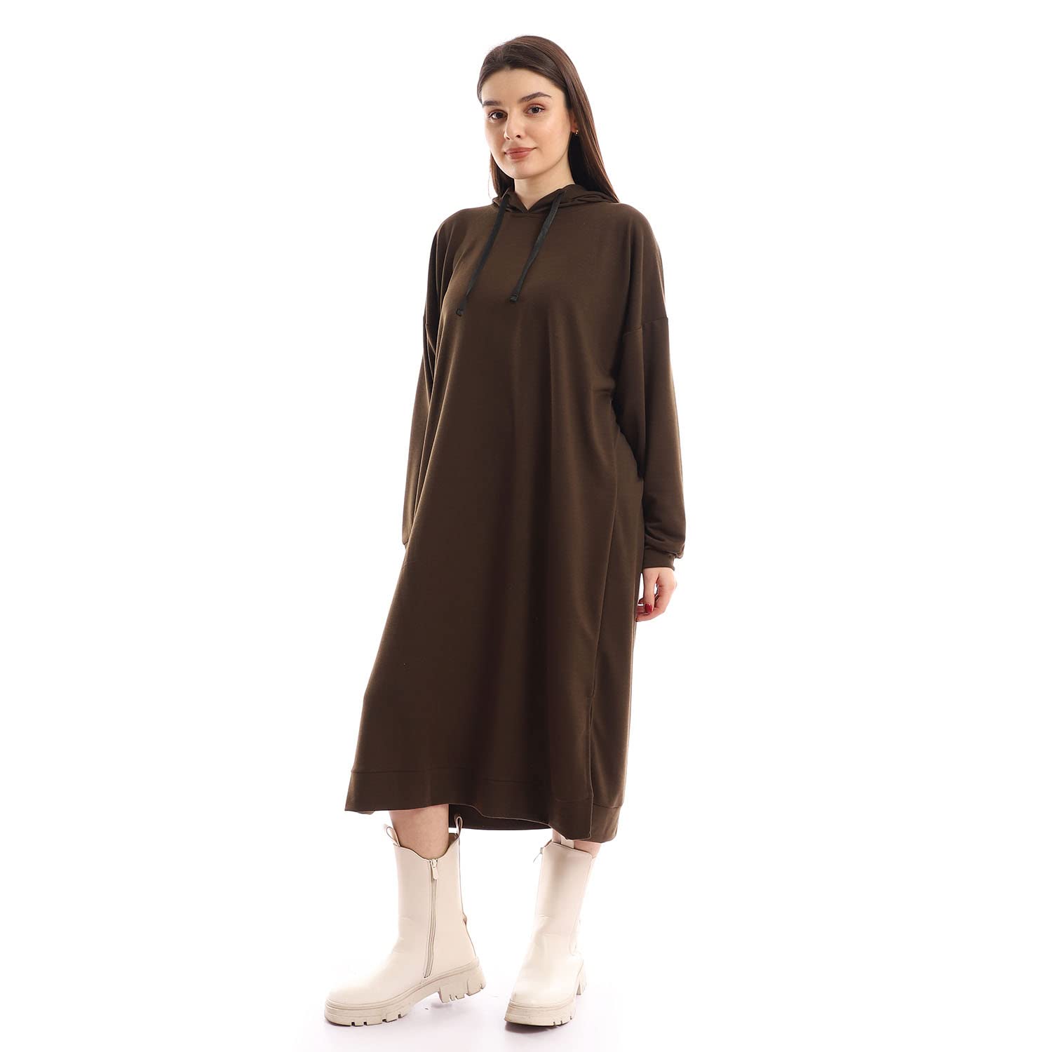 JAMILA Over Sized Plain Long Dress For Women,Easy‑care fabric for simple maintenance and frequent wear.