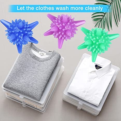 كرات غسيل صلبة متعددة الألوان لتنظيف الغسالة – لون عشوائي (عبوة واحدة)