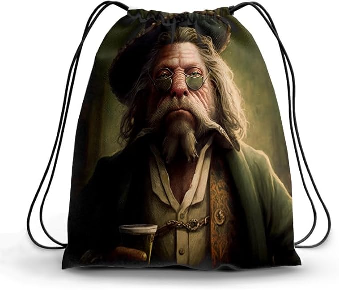 TAT Printed DRAWSTRING BAG,Lightweight and compact for daily use.