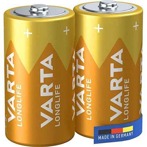 Varta Long Life C Alkaline Batteries - 2 Pieces - Safqqa Egypt