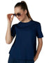 Splash Stars Print Round Neck Short Sleeves Blouse for Women - Safqqa Egypt
