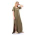 Jamila women side slits half sleeves dress