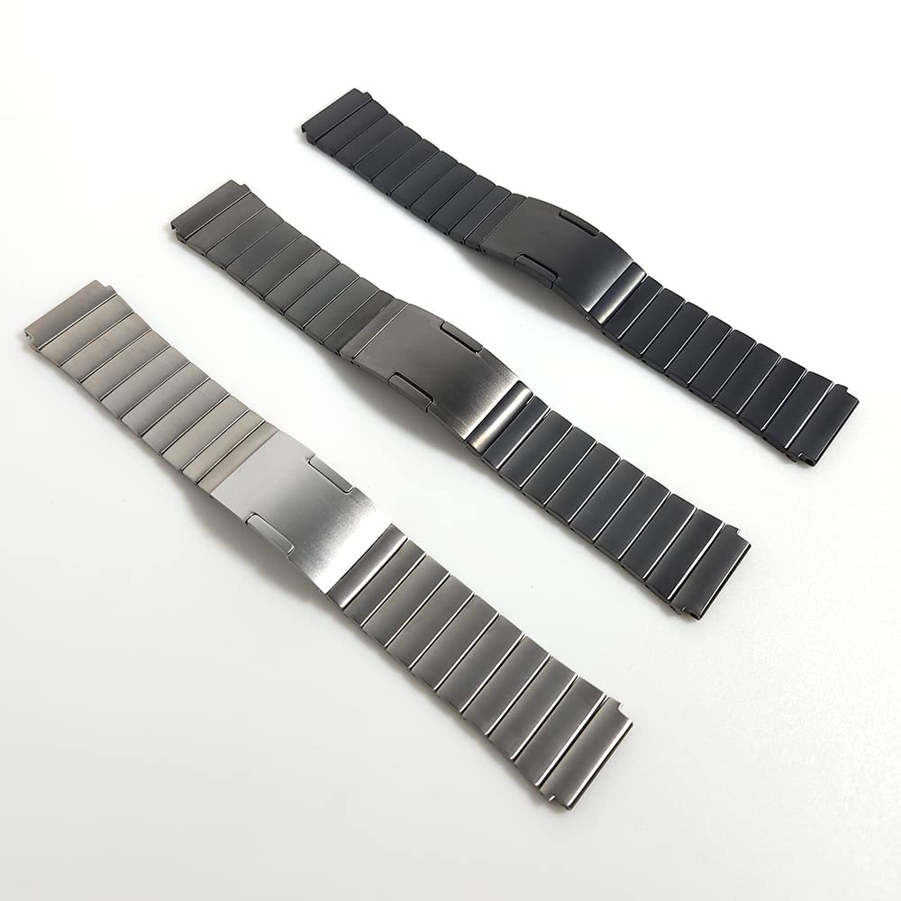 Generic 22mm Titanium Metal Watch Band for HUAWEI GT 3 Pro 46mm / GT3 GT 2 46mm / GT2 Pro Wrist Band Bracelet (Silver)