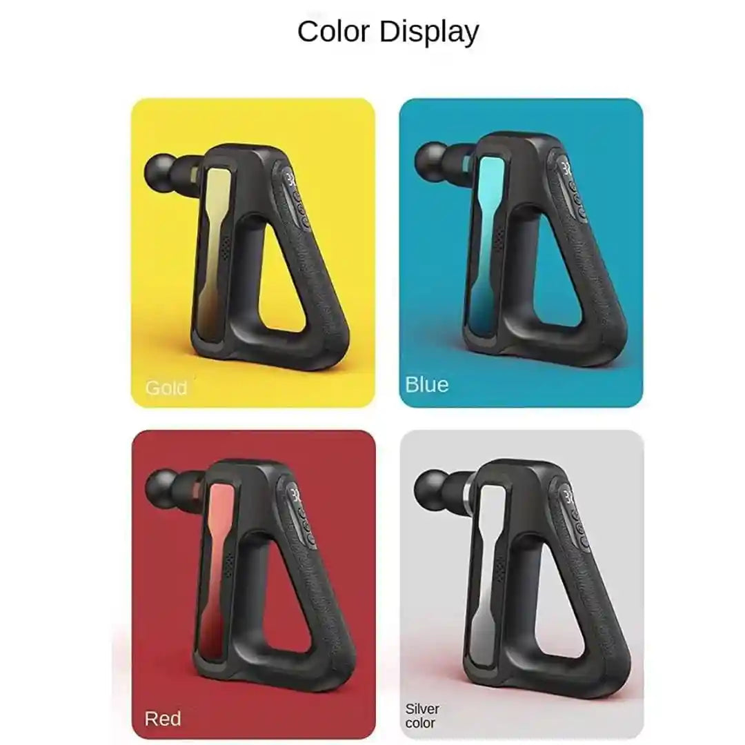 Blueidea Massage Gun Deep Tissue, LCD Display Back Massager Gun for Athletes Muscle Massage Gun for Pain Relief with 32 Speed Levels & 8 Different Massage Heads - Safqqa Egypt