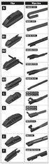 Bottari Car Windshield Wiper 70cm with 8 Adapters 1 Piece