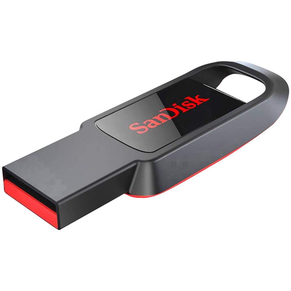 فلاشة SanDisk Cruzer Spark USB 2.0 – سعة 64 جيجابايت – تصميم مدمج وسهل الحمل