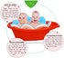 ORiTi 80x80CM Newborn Baby Flower Bath Mat Net Anti-slip Sponge Mats Infants Shower Folding Seat Colourful Blooming Cushions