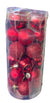 Generic Modern Christmas Tree Hanging Ball, 24 Pieces, Red