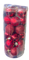 Generic Modern Christmas Tree Hanging Ball, 24 Pieces, Red
