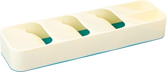 Plastic Cutlery Drawer Organizer – Long Rectangular 5 Compartments