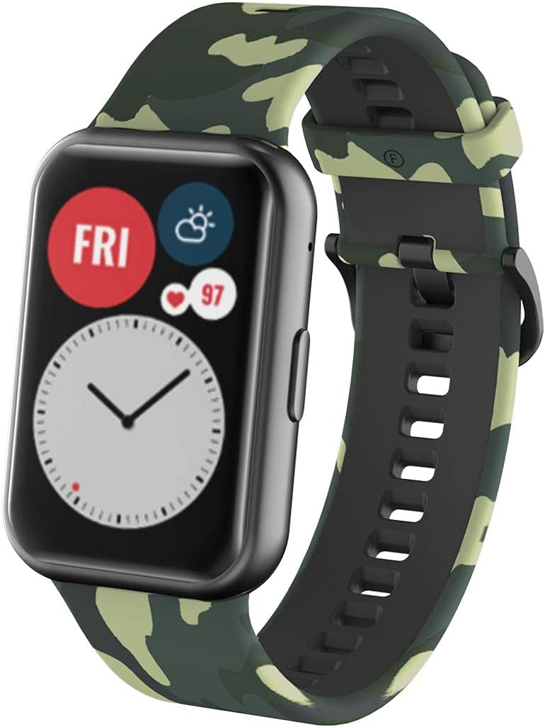 Generic Camouflaged Silicone Strap for Huawei Watch Fit