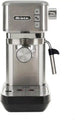 Ariete 1380 Metal Slim Barista Espresso Coffee Maker Machine & Milk Frother for Powder or Pods, 15 Bar Pressure & Cup Warmer, Stainless Steel (by Delonghi Group) - Safqqa