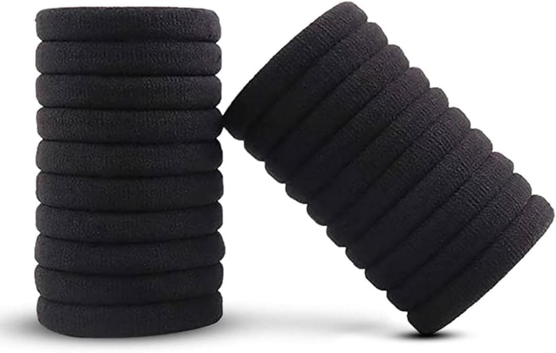 Elastic Hair Ponytail Holder – Strong & Stretchy Hair Ties for Women & Kids (3 Pieces)