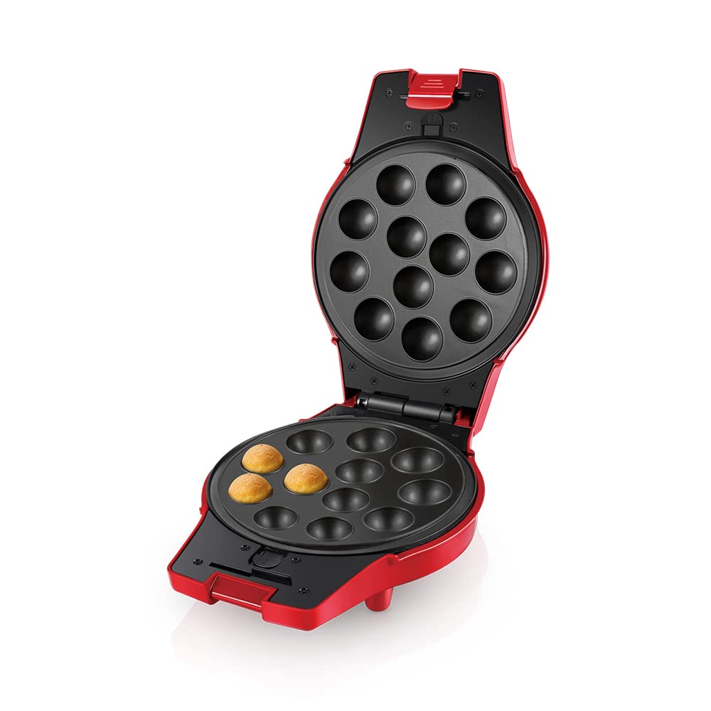 ساتشي ماكينة صنع الوافل والدونات والكب كيك والكيك والبوب 4 في 1 NL-4M-1566-RD