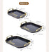 Generic Melamine Tray Set 3 Pieces Multi Size Serving Trays Multi Color