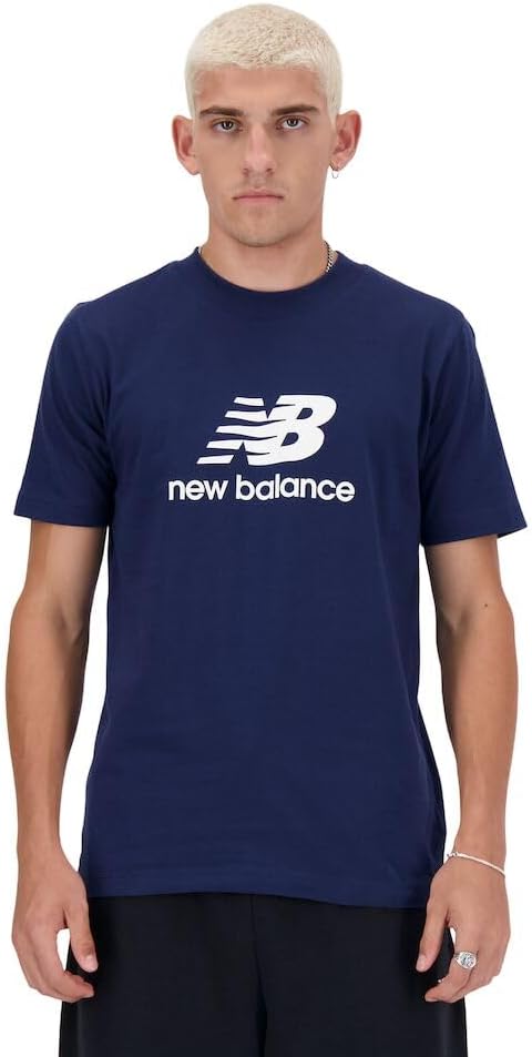 New Balance Men Sport Essentials Logo T-Shirt Navy Casual Tee – Safqqa Egypt