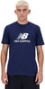 New Balance Men Sport Essentials Logo T-Shirt Navy Casual Tee