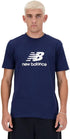 New Balance Men Sport Essentials Logo T-Shirt Navy Casual Tee