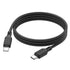 Hoco X90 - Cool Silicone Fast Charging And Data Transmittion Cable (60W - 20V- 3A - 1M), USB-C To USB-C Plug, Compatible With Samsung Huawei Xiaomi Oppo - Black - Safqqa Egypt