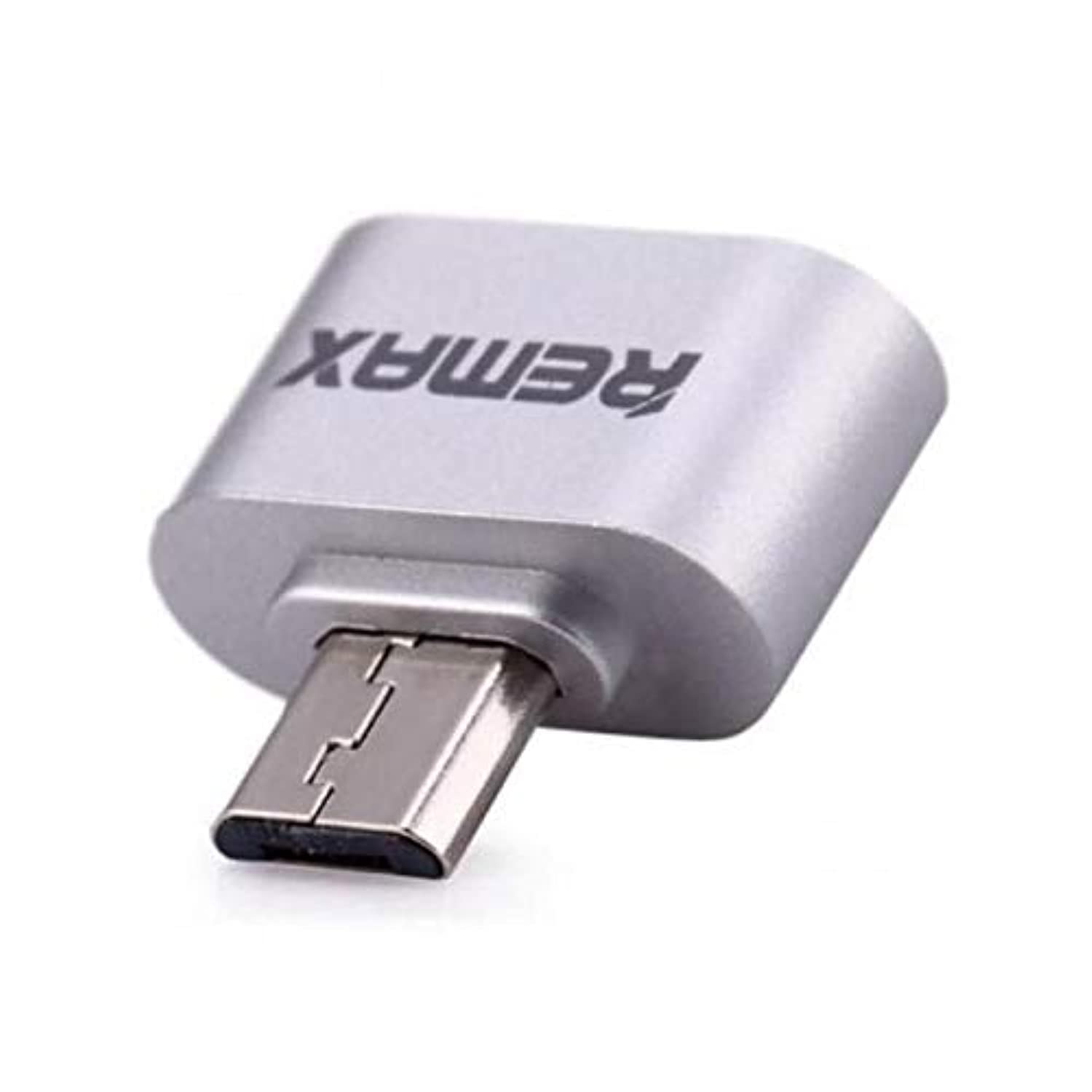 Generic Remax RA-OTG Micro USB Adapter – USB OTG Converter for Mobile Phones (Silver)