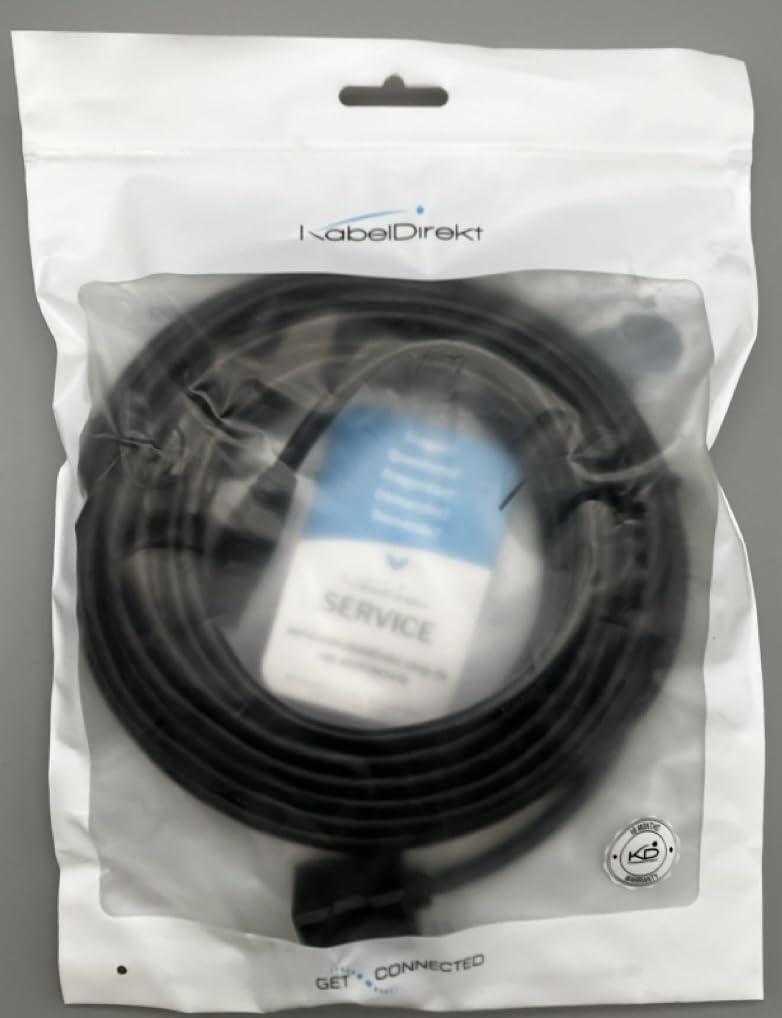 KabelDirekt 5 Meter Ethernet Extension Cable - RJ45 Male to Female Connector, Full Speed Network Extension - Cat 7, 10Gbps, SF-FTP Protection, Black