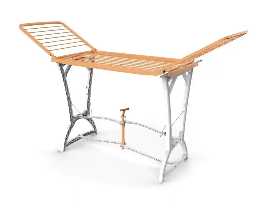 منشر الغسيل من باما باللون الشبيه بالشمام ومقاس واحد هو حل عملي ومريح لتجفيف الملابس في المنزل. مصنوع من مواد عالية الجودة ومتينة