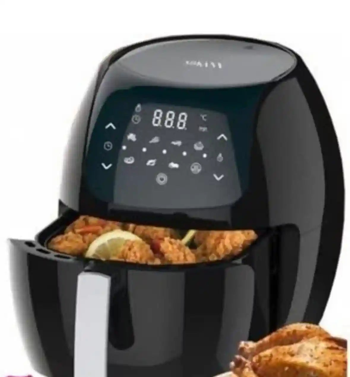 Sokany Oil Free Healthy Air Frying Pan with Digital Touch Screen - 8 Liter SK-8014-Damage Box and Have Scratches - Safqqa Egypt