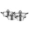 Karaca Oyster 8-Piece Steel Cookware Set – Black