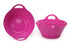 Mintra Home Plastic Bowls with Handles – 2.5 L Medium, 2 Pieces