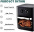 Sokany AF-003 Super Air Fryer 12L – 1700W Powerful Digital Air Fryer (Light Scratches)