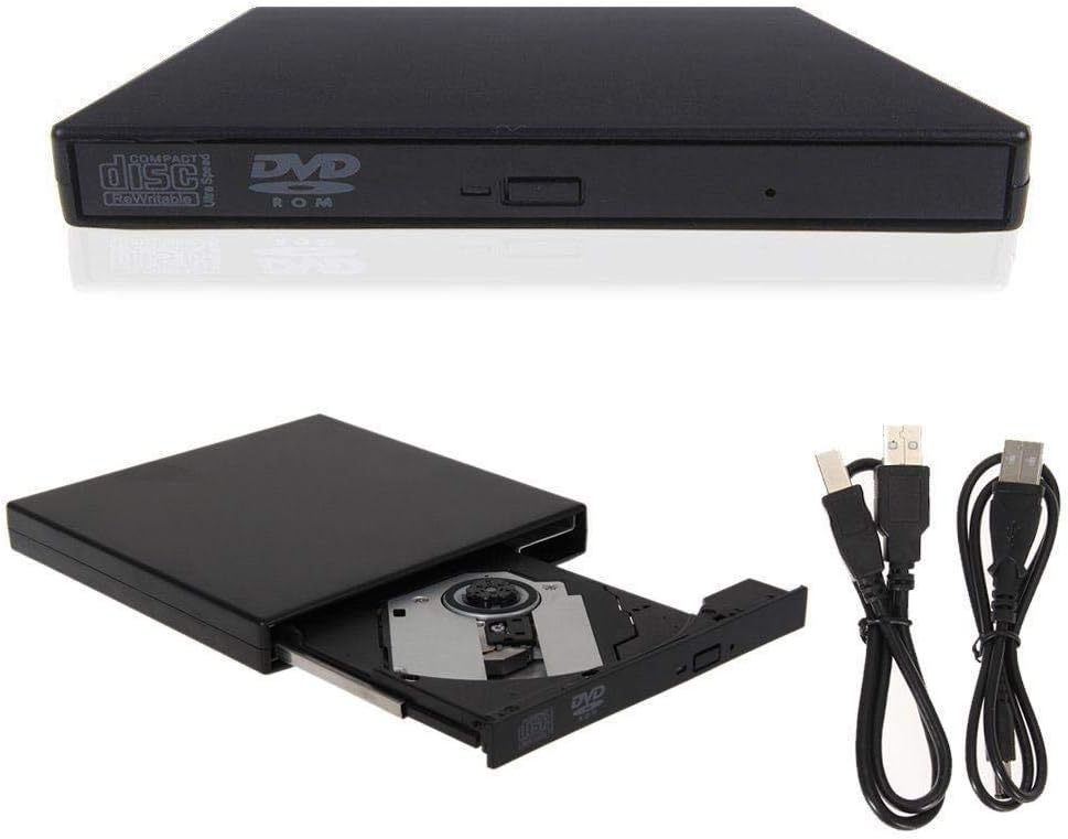 USB 2.0 External DVD ROM Combo Drive CD-RW Burner Player Reader For Laptop MAC