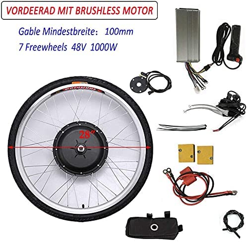 BG5kb3PK 28 '' 48V 1000W Electric Bike Conversion Kit