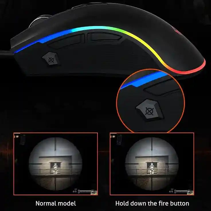 Meetion g3330 gaming mouse (8000 dpi) - for pc & laptop - black – Safqqa Egypt