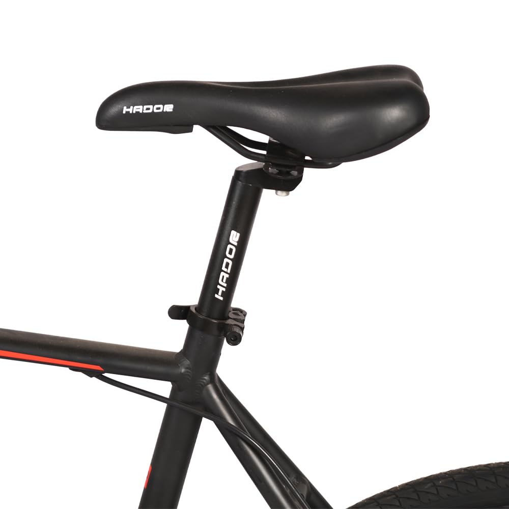 دراجة هادور  بإطار ألمنيوم وإطارات 735 مع فرامل قرصية ومساعد أمامي (ألوان متعددة)-به خرابيش