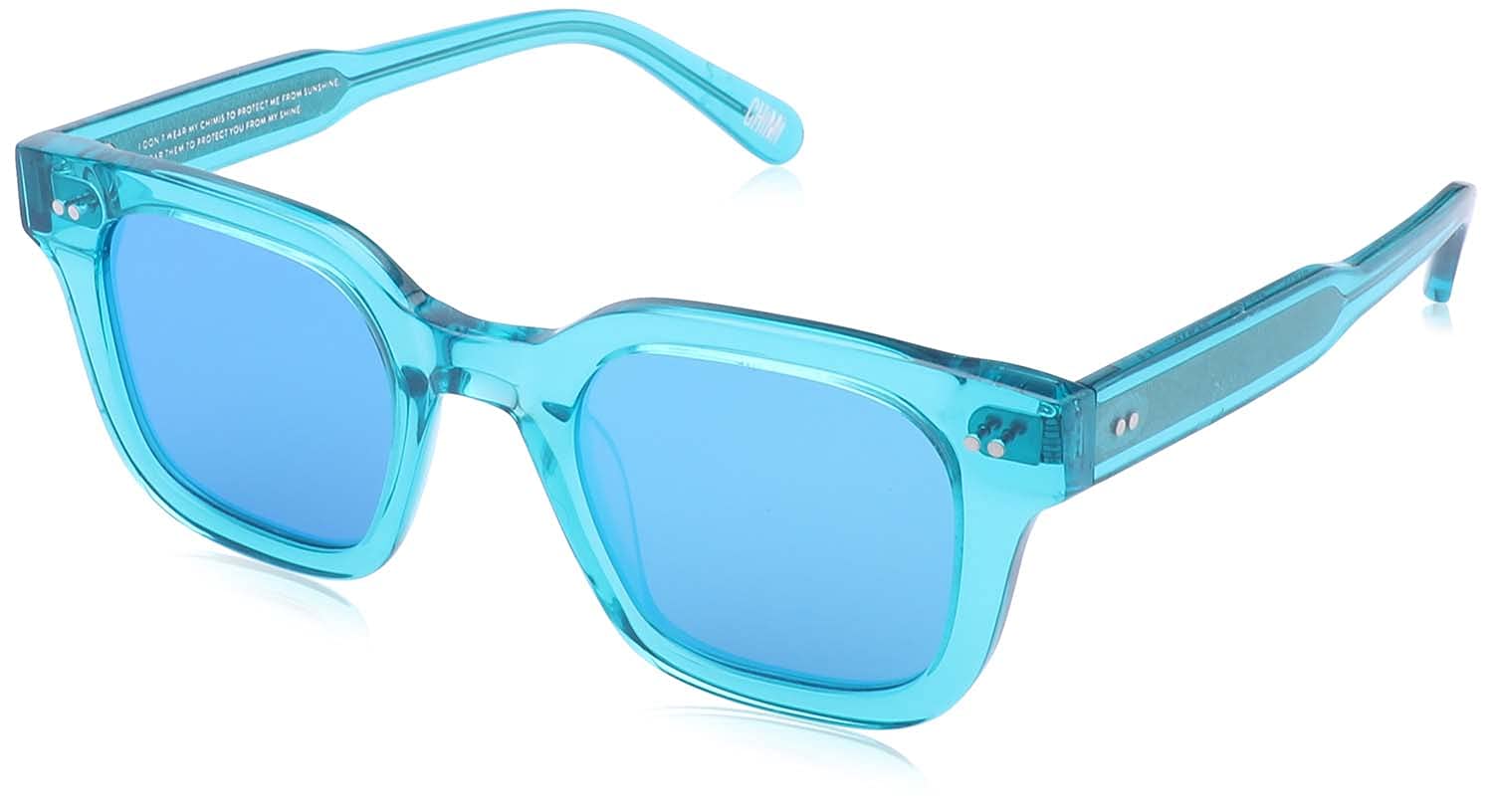 نظارات شمسية من شيمي اكوا بعدسات زرقاء مربعة الشكل مناسبة للجنسين -ازرق شفاف