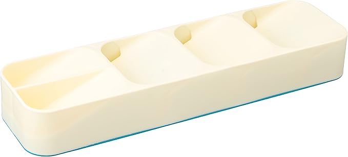 Plastic Cutlery Drawer Organizer – Long Rectangular 5 Compartments